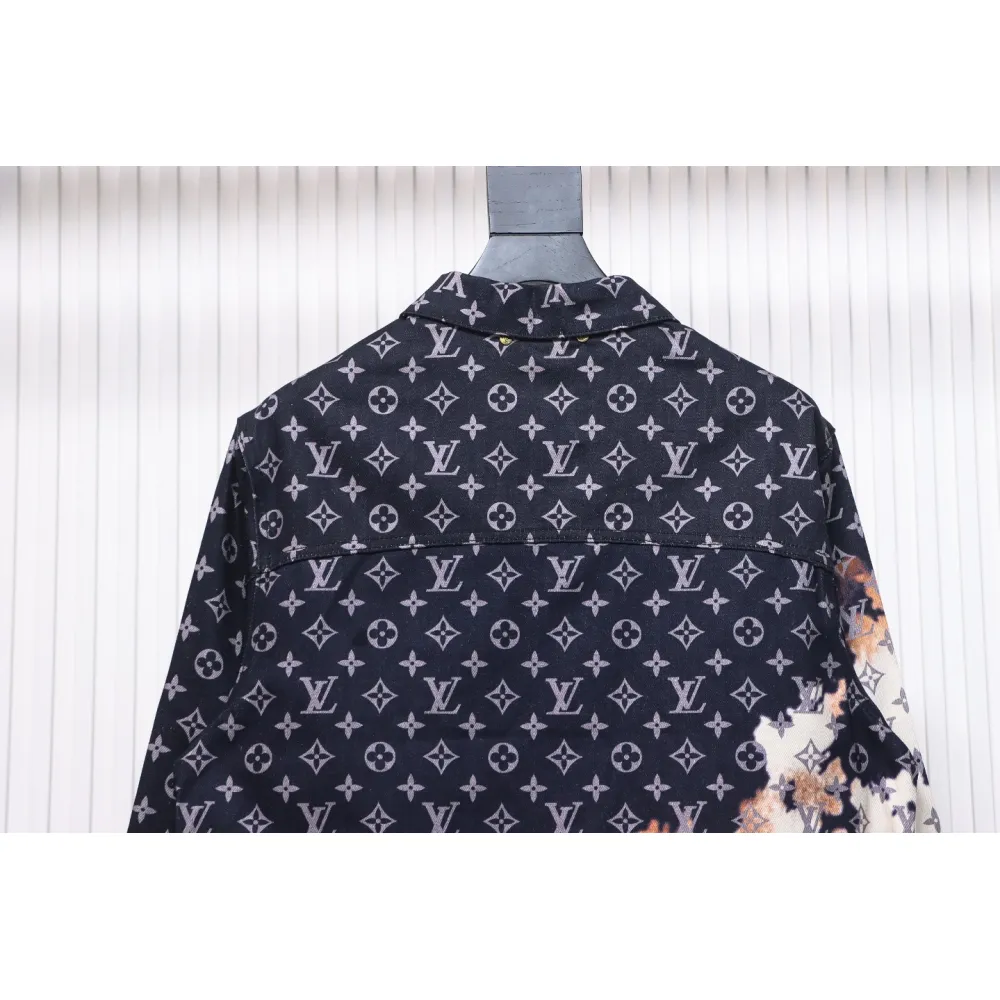 EM Sneakers Louis Vuitton LV Jacket Fire Cloud Mixed Dye Denim