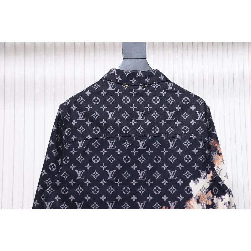 EM Sneakers Louis Vuitton LV Jacket Fire Cloud Mixed Dye Denim