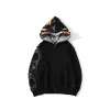 EM Sneakers BAPE Tiger Head Double Hood Camouflage Patchwork Hoodie