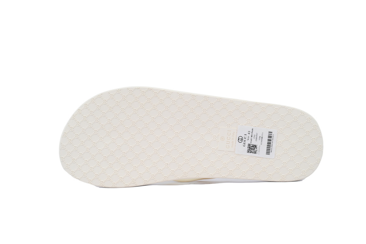 EM Sneakers Gucci Double G Logo Chevron Sandal Beige