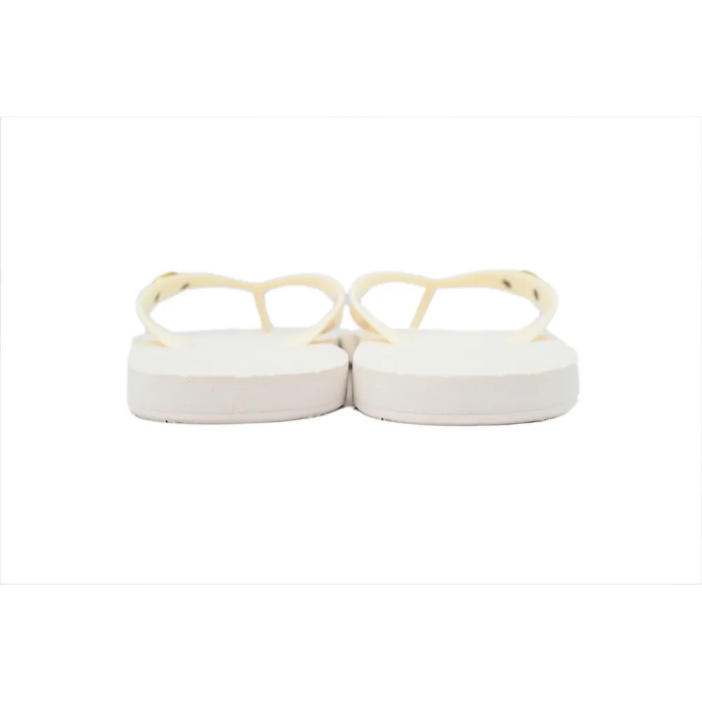 EM Sneakers Gucci Double G Logo Chevron Sandal Printed Rice White