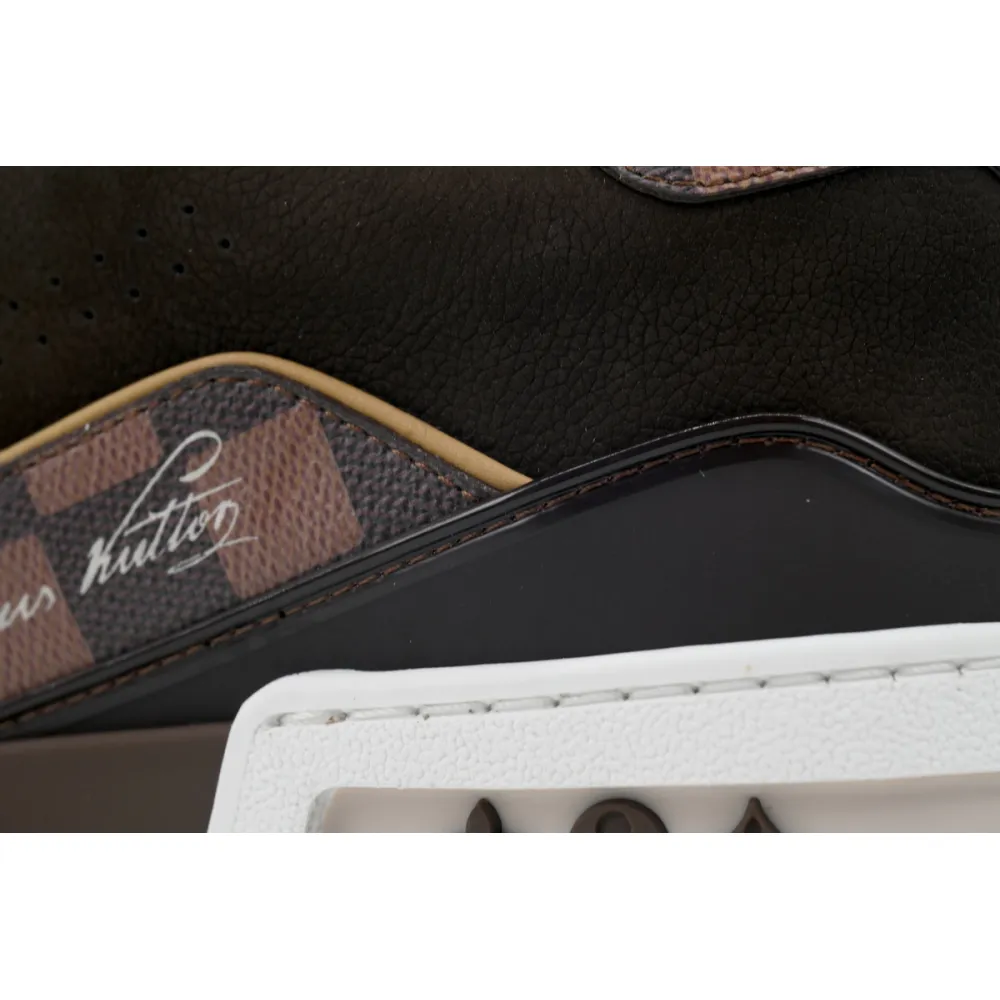 EM Sneakers Louis Vuitton LV Trainer × NIGO Co Branded Coffee Colors