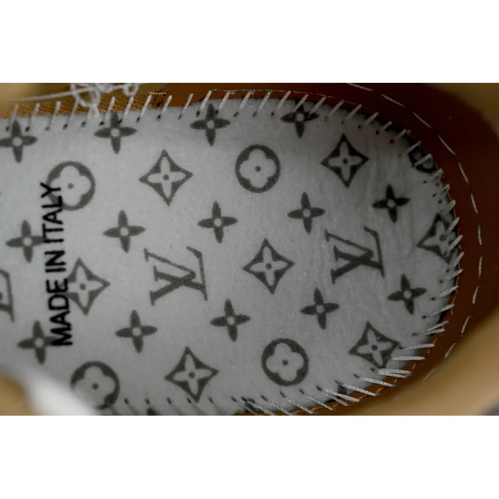 EM Sneakers Louis Vuitton LV Trainer × NIGO Co Branded Coffee Colors