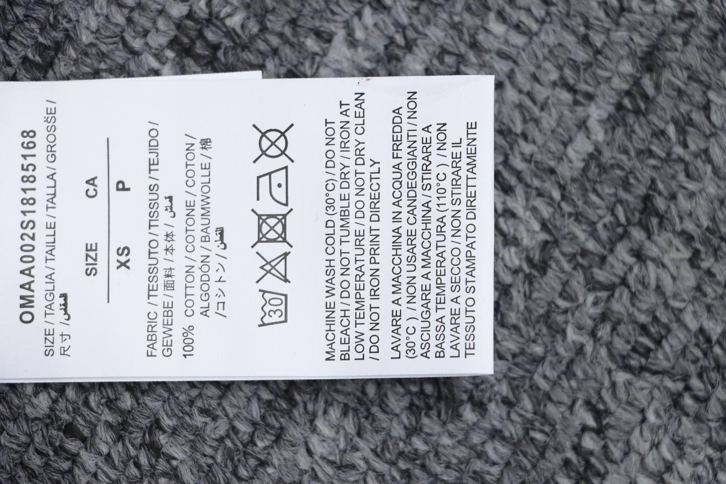 EM Sneakers Off-White Crew Neck Sweatshirt Oil Painting Print Black