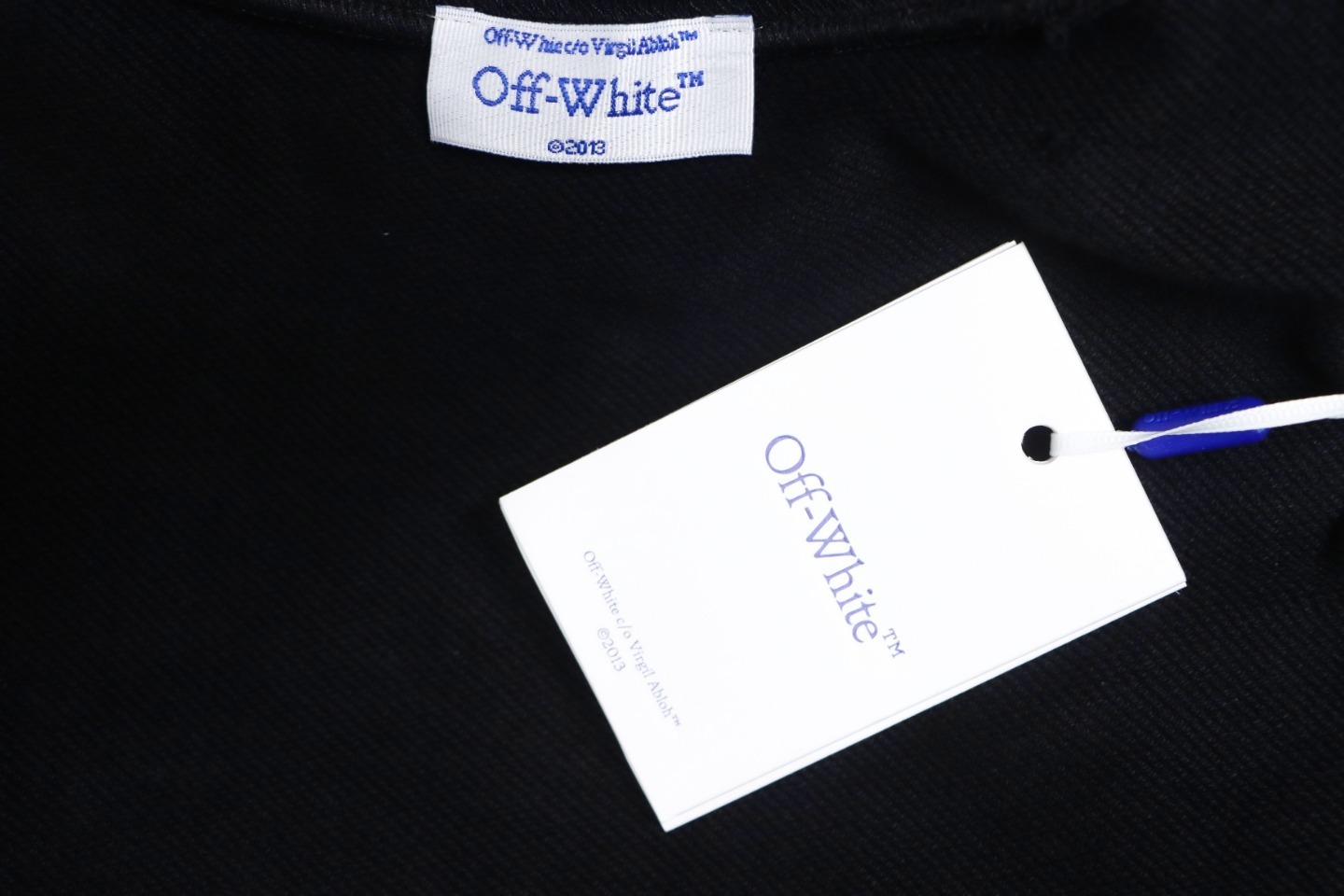 EM Sneakers Off-White OW Round Neck Sweatshirt Ink Arrow Twill Oil Painting Graffiti Black