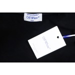 EM Sneakers Off-White OW Round Neck Sweatshirt Ink Arrow Twill Oil Painting Graffiti Black