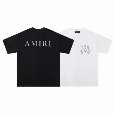 EM Sneakers Amiri T-shirt 665 Black and White 01