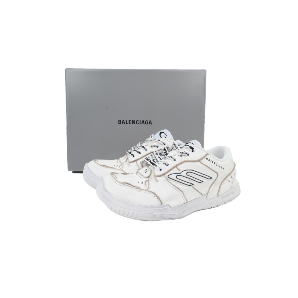 EM Sneakers Balenciaga Hamptons Worn-Out Sneaker White