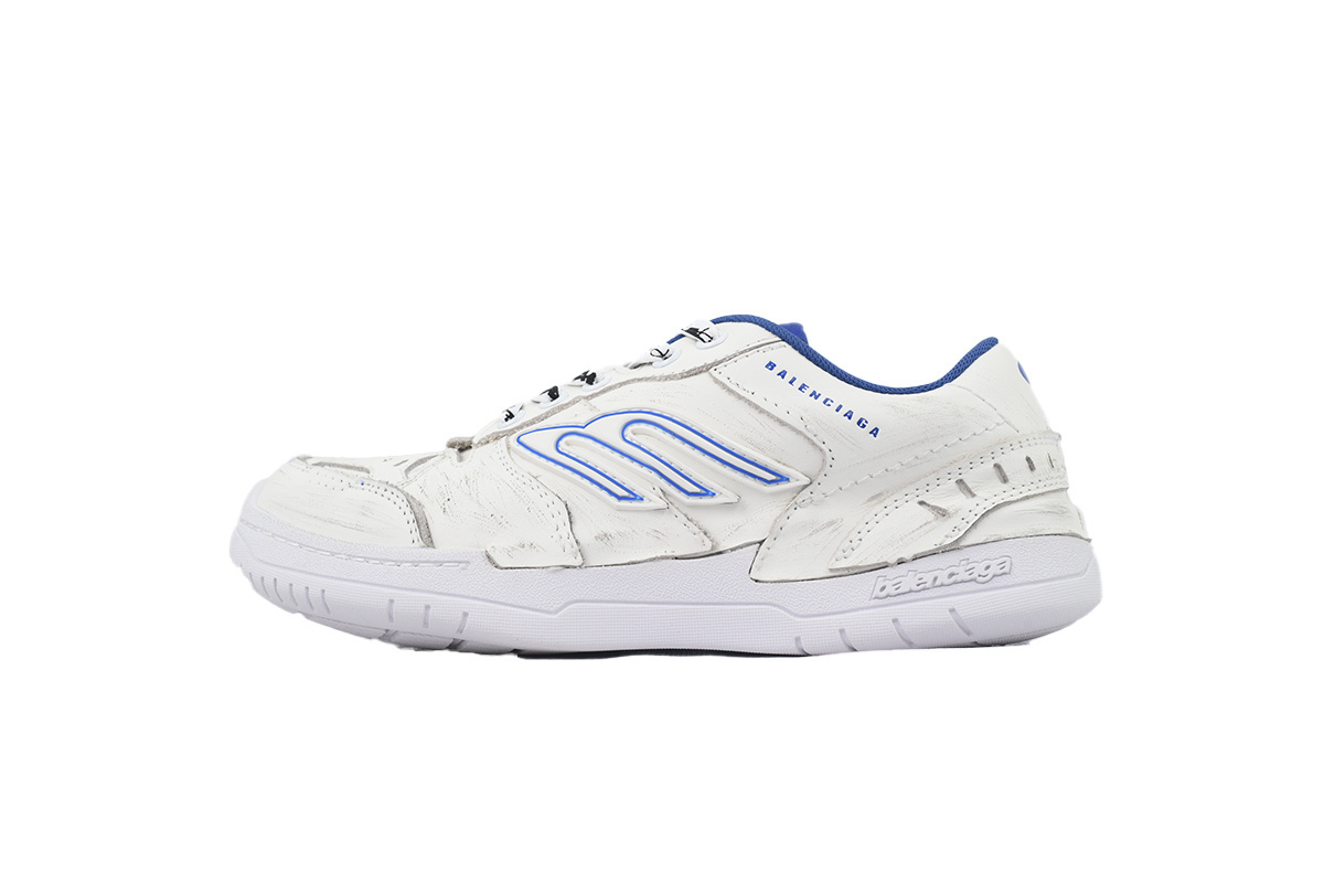EM Sneakers Balenciaga Hamptons Worn-Out Sneaker White Skyblue
