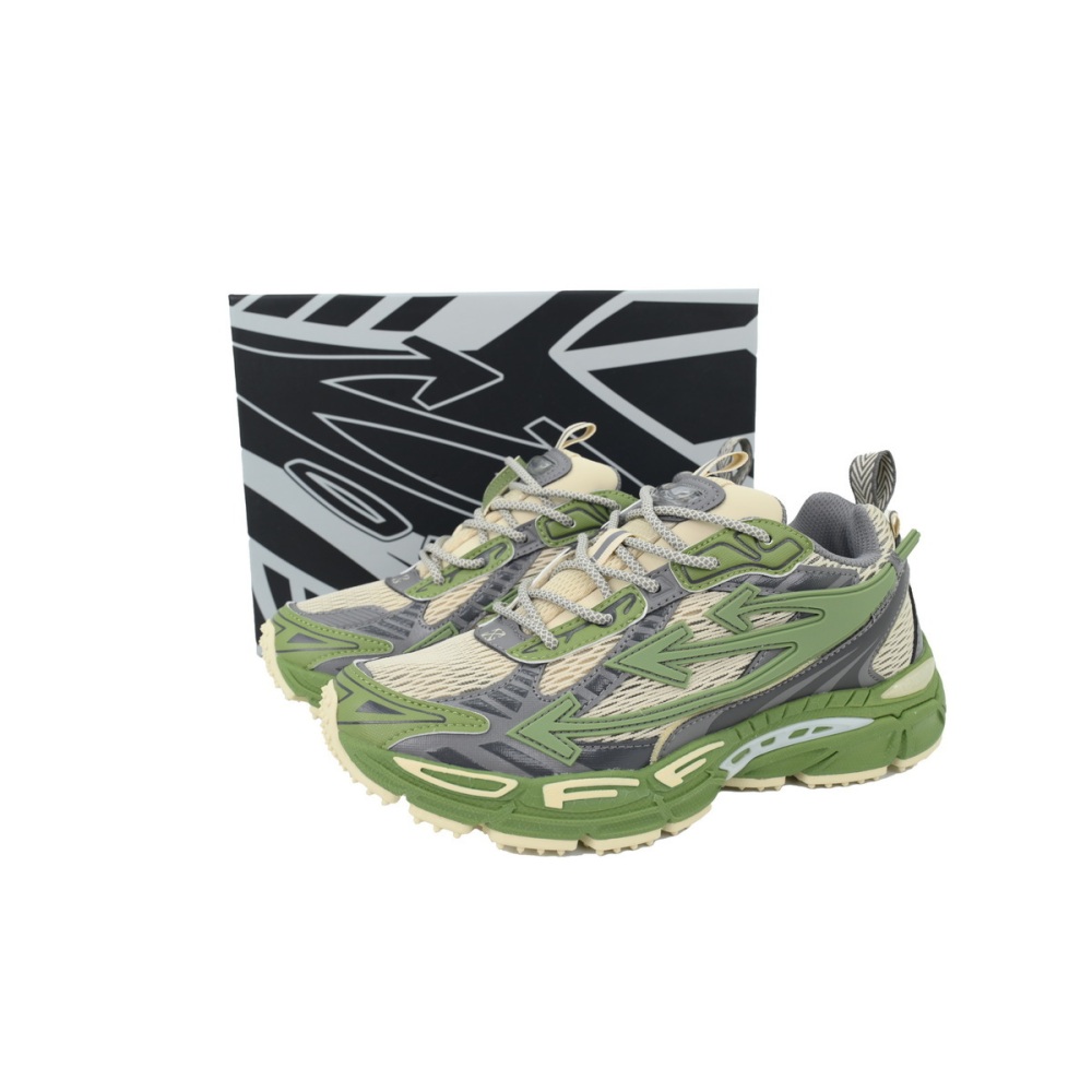 EM Sneakers OFF-WHITE Be Right Back Military White Gray