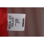 EM Sneakers Off-White Bulls Towel Embroidered Baseball Jacket Red and White