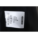 EM Sneakers Off-White Leather Sleeve Five-Pointed Star Baseball Jacket Black and White