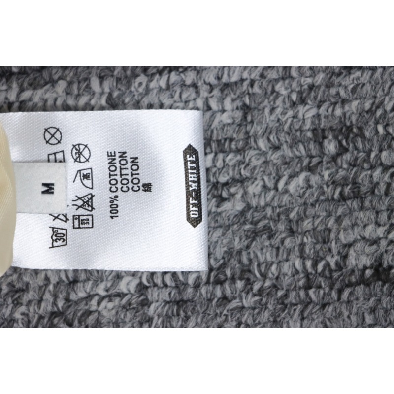 EM Sneakers Off-White x AC mlian Devil Towel Embroidery Joint Baseball Jacket Apricot