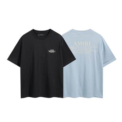 EM Sneakers Amiri T-shirt 2104 Black and Blue 01