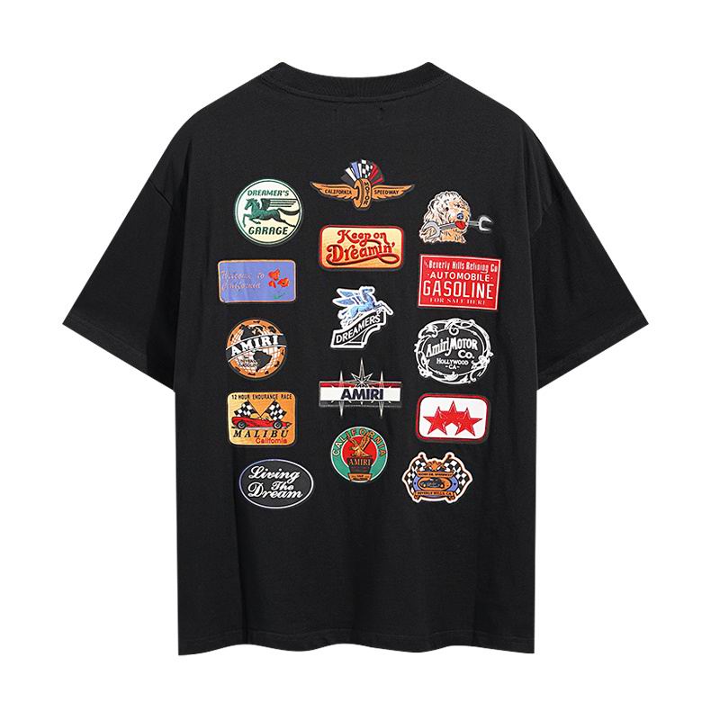 EM Sneakers Amiri T-shirt 2113 Black and White