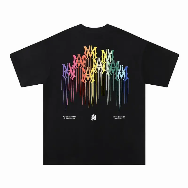 EM Sneakers Amiri T-shirt 658 Black and White