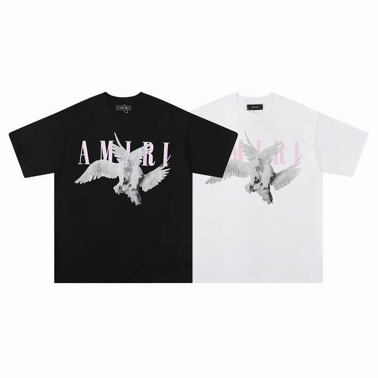 EM Sneakers Amiri T-shirt 664 Black and White