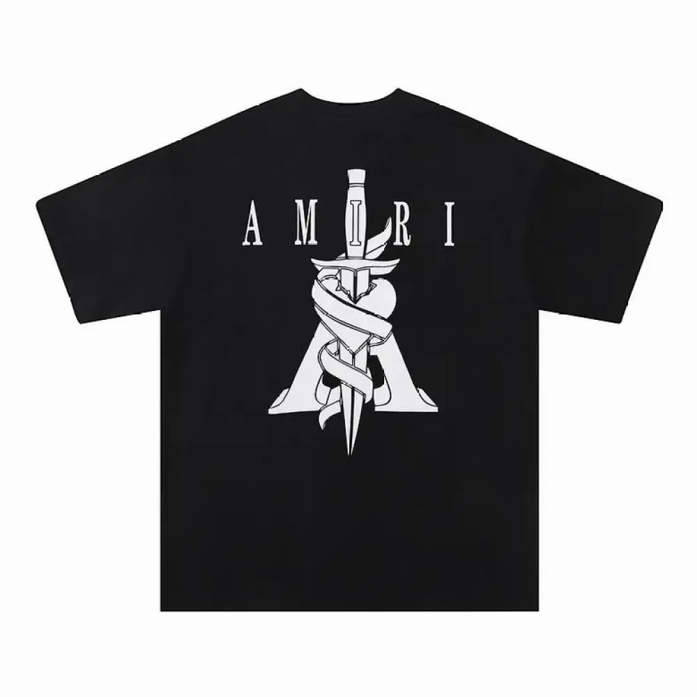 EM Sneakers Amiri T-shirt 667 Black and White