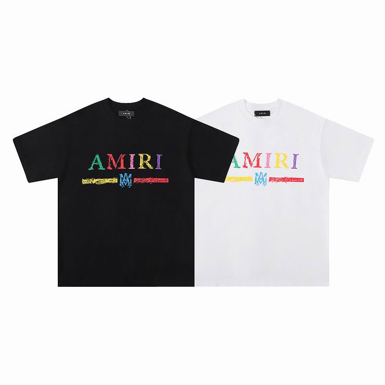 EM Sneakers Amiri T-shirt 672 Black and White