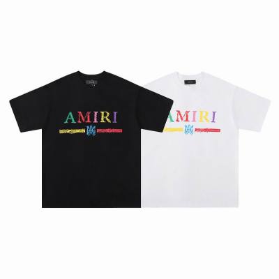 EM Sneakers Amiri T-shirt 672 Black and White 01