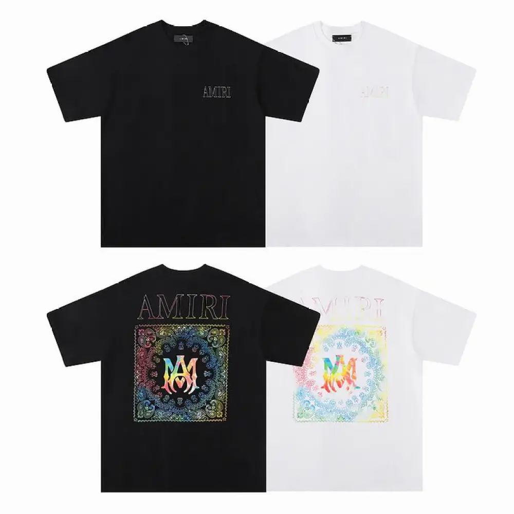 EM Sneakers Amiri T-shirt 673 Black and White