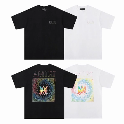 EM Sneakers Amiri T-shirt 673 Black and White 01
