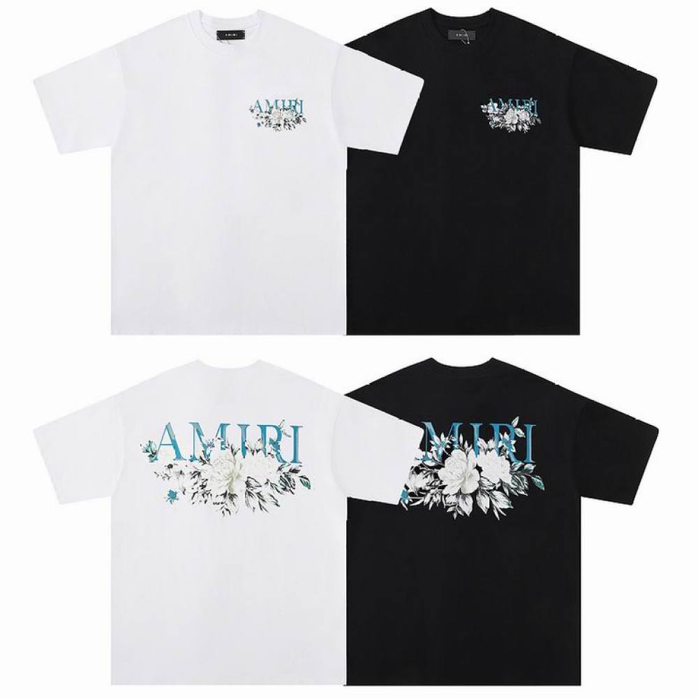 EM Sneakers Amiri T-shirt 674 Black and White