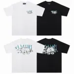 EM Sneakers Amiri T-shirt 674 Black and White