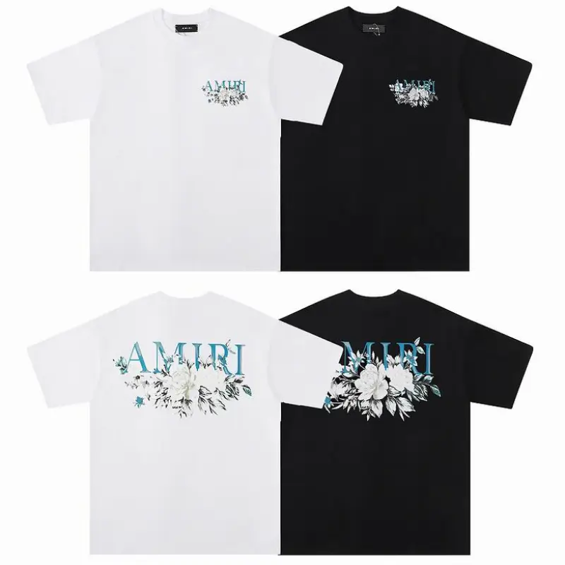EM Sneakers Amiri T-shirt 674 Black and White