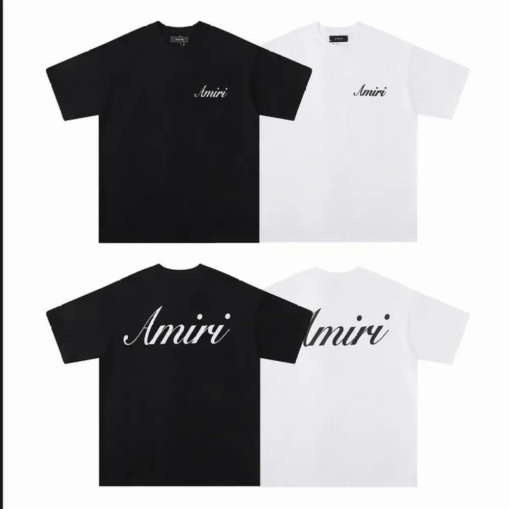 EM Sneakers Amiri T-shirt 682 Black and White