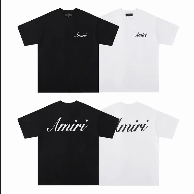 EM Sneakers Amiri T-shirt 682 Black and White