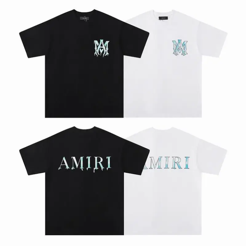 EM Sneakers Amiri T-shirt 683 Black and White