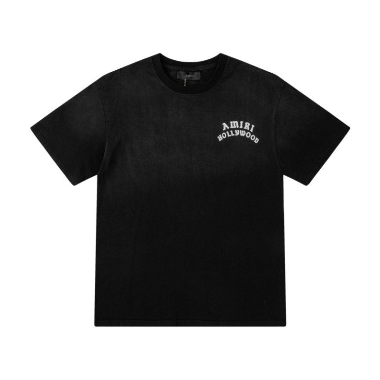 EM Sneakers Amiri T-shirt 8063 Black and Apricot