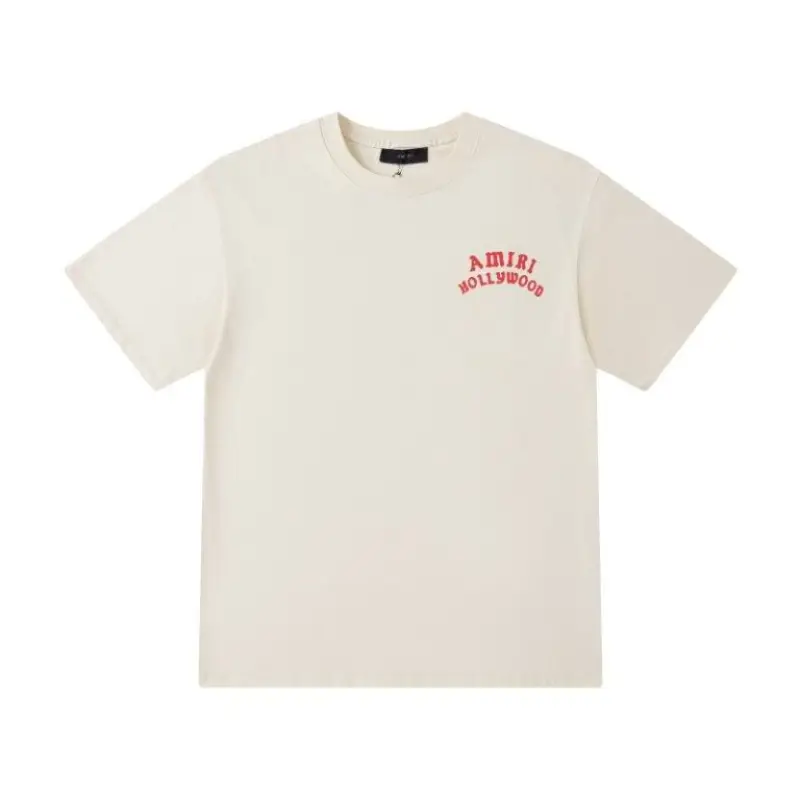 EM Sneakers Amiri T-shirt 8063 Black and Apricot