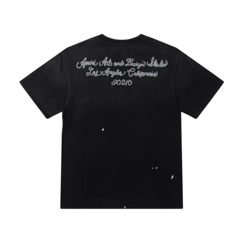 EM Sneakers Amiri T-shirt 8065 Black and Brown