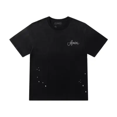 EM Sneakers Amiri T-shirt 8065 Black and Brown 02