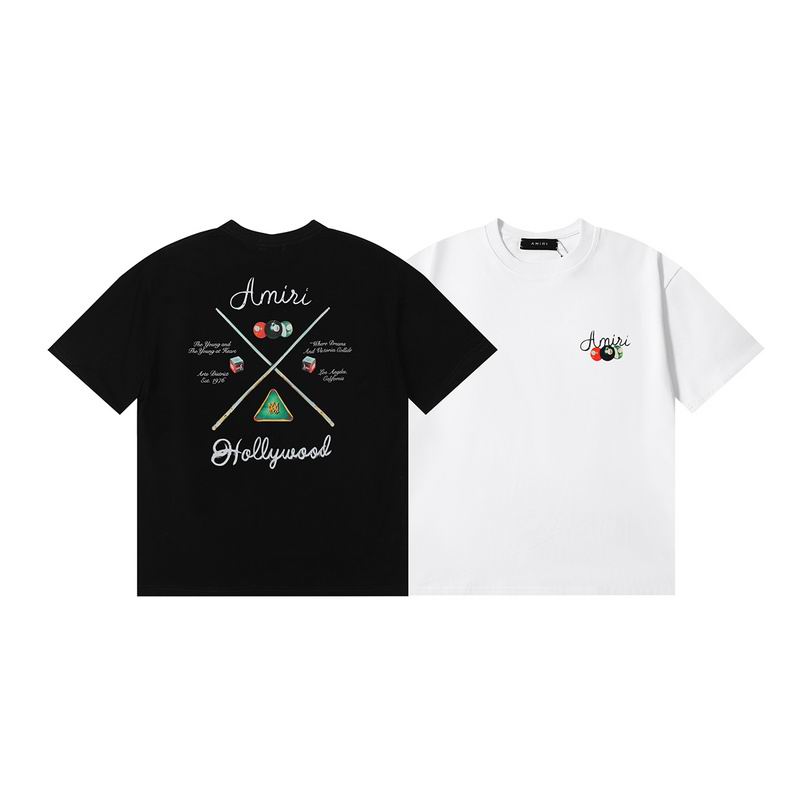 EM Sneakers Amiri T-shirt 989 Black and White