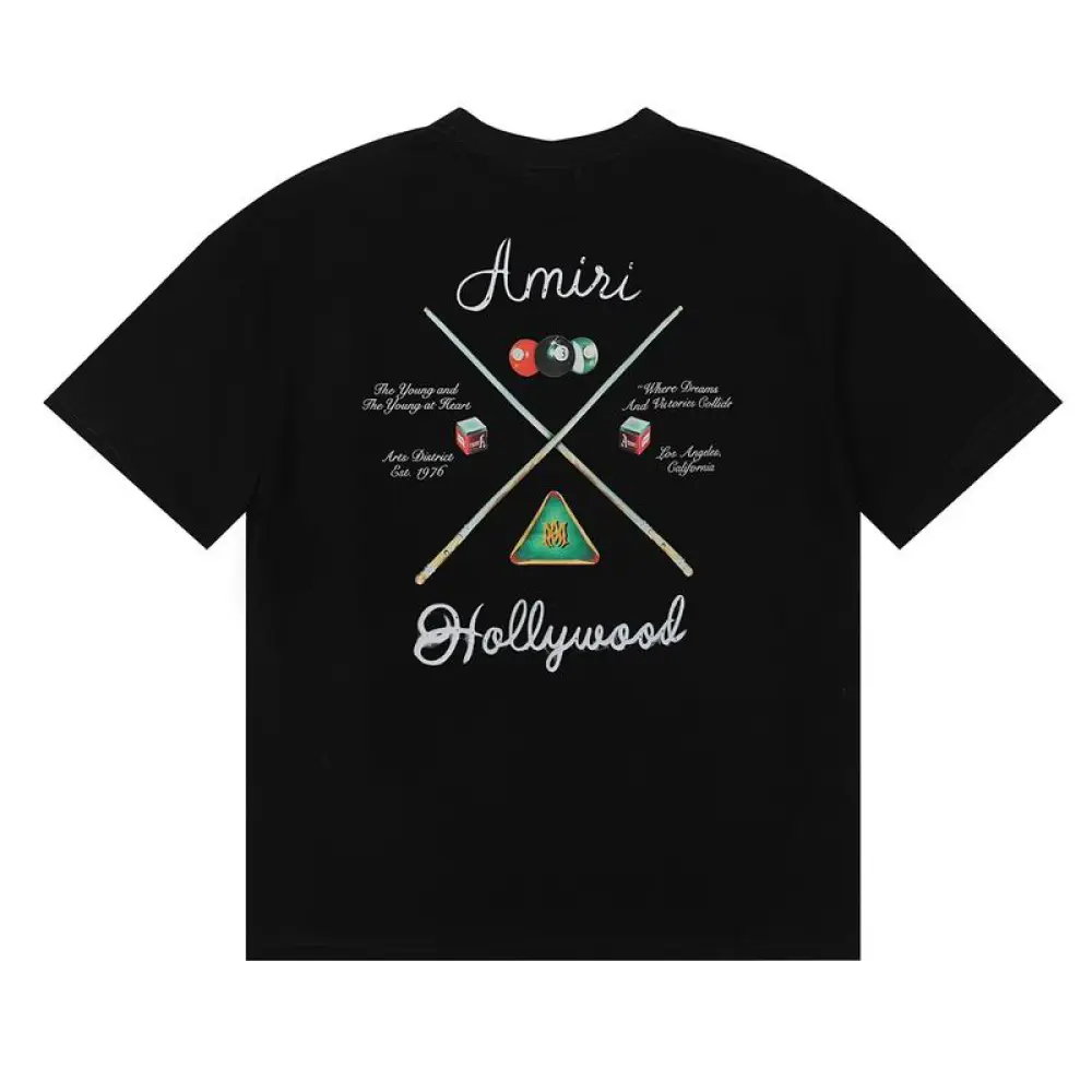 EM Sneakers Amiri T-shirt 989 Black and White