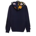 EM Sneakers BAPE Dark Blue Patchwork Camouflage Shark Hoodie