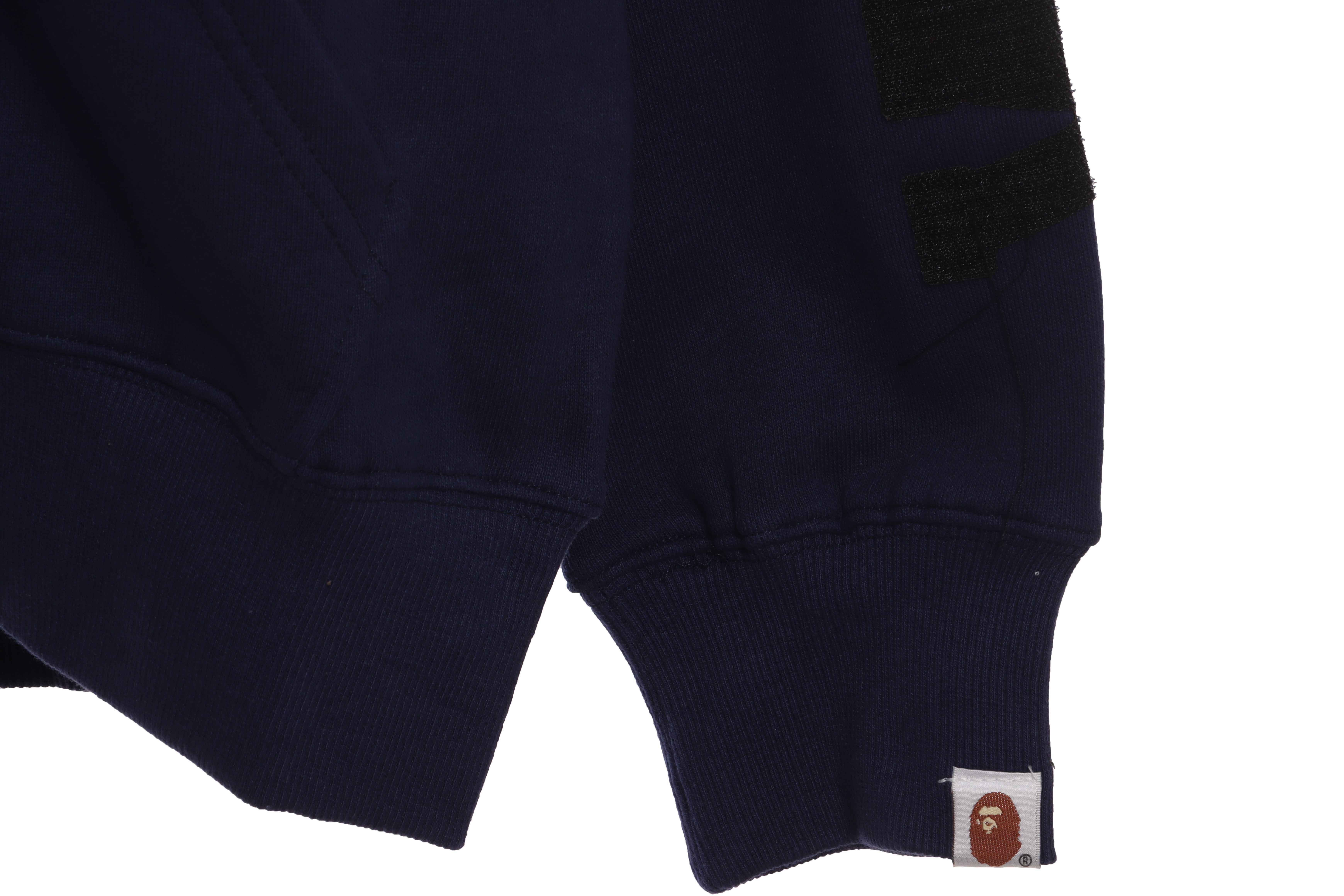 EM Sneakers BAPE Dark Blue Patchwork Camouflage Shark Hoodie