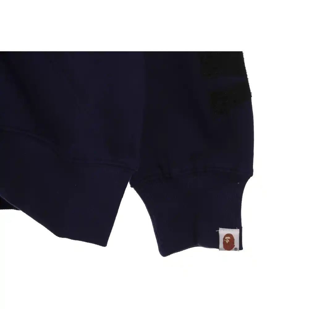 EM Sneakers BAPE Dark Blue Patchwork Camouflage Shark Hoodie