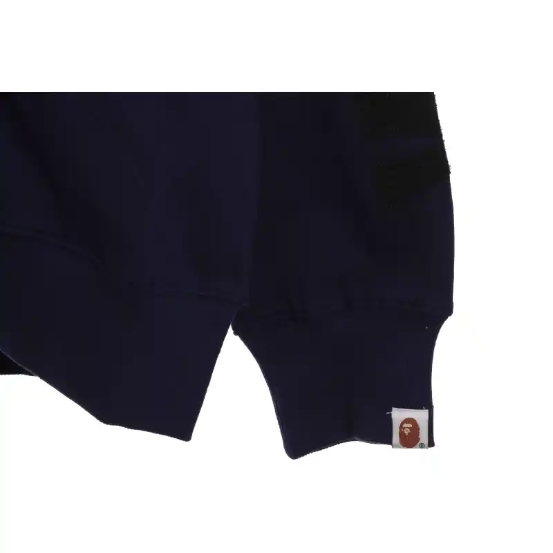 EM Sneakers BAPE Dark Blue Patchwork Camouflage Shark Hoodie
