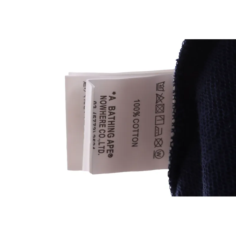 EM Sneakers BAPE Dark Blue Patchwork Camouflage Shark Hoodie