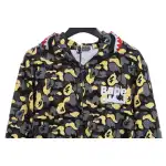 EM Sneakers BAPE Shark Black and Yellow Camouflage Zip-up Hoodie