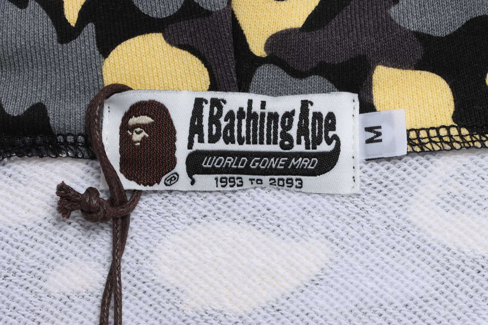 EM Sneakers BAPE Shark Black and Yellow Camouflage Zip-up Hoodie