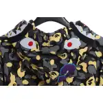 EM Sneakers BAPE Shark Black and Yellow Camouflage Zip-up Hoodie