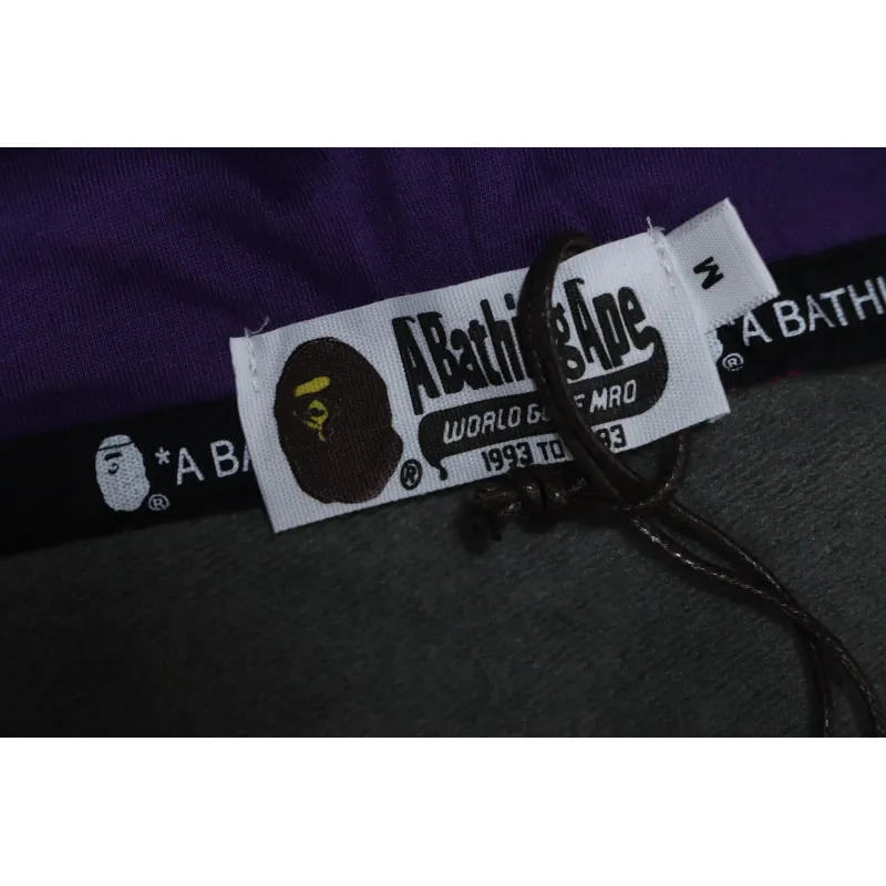 EM Sneakers BAPE Shark Head Tiger Head Zipper Camouflage Double Hooded Hoodie Dark Gray
