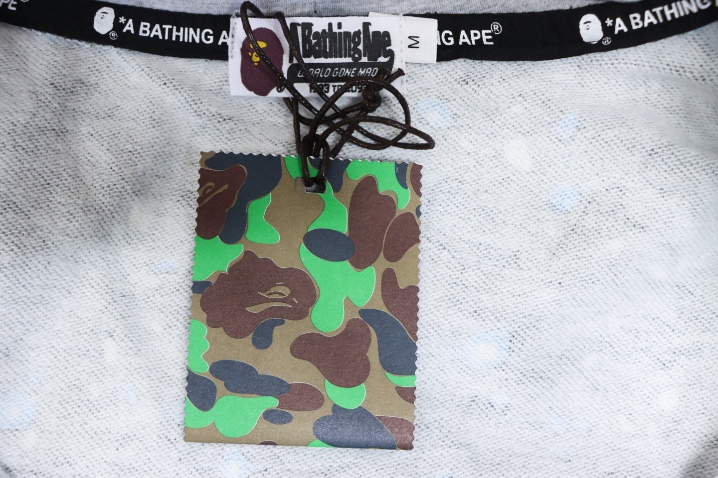EM Sneakers BAPE Shark Head Tiger Head Zipper Starry Sky Camouflage Double Hooded Hoodie Dark Gray