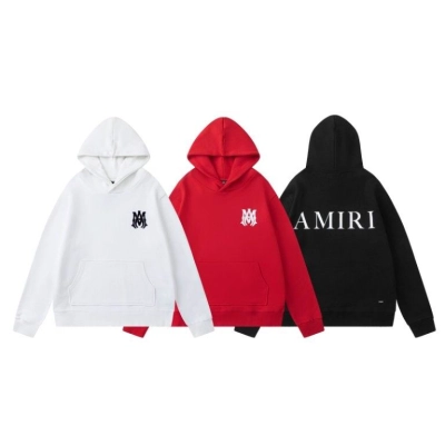 EM Sneakers Amiri Hoodie 7189 Black / White / Red 01