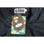 EM Sneakers BAPE 24FW Washed Embroidered Small Logo Hoodie Grey